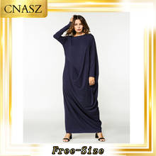 Abaya Турецкая средняя Восточная одежда марокканский кафтан большой размер осеннее свободное платье большого размера Musulmane Femme 2024 - купить недорого