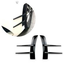 Car Carbon Fiber Front Bumper Spoiler Flank Wind Knife for Mercedes Benz a Class A180 A200 A220 W177 2024 - buy cheap