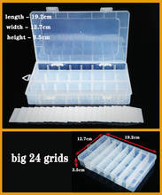 24 grids Container Plastic Box Organizer Practical Adjustable Compartment Jewelry Earring Screw Holder case strage box 2024 - buy cheap