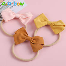 Lazo de tela de 5,5 cm para niña, diadema de Color caramelo, banda elástica para el cabello para niño, pinzas para el pelo de bebé para niña, accesorios para el cabello de bebé 2024 - compra barato