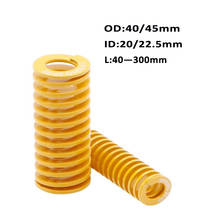 Yellow Long Light Load Spiral Stamping Compression Mould Die Spring Outer Diameter 40mm 50mm Inner Diameter 20 25mm L40-300mm 2024 - buy cheap