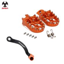 Gear Shift Lever Foot Pegs FootPegs Footrests Pedals Kit Set For KTM SX XC XCW SXF XCFW EXC EXCF 125 150 250 350 400 450 500 2024 - buy cheap