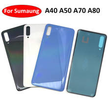 5Pcs/Lot， Back Battery Cover Rear Cover Glass Housing Replacement Repair Parts With Adhesive For Samsung Galaxy A40 A50 A70 A80 2024 - buy cheap