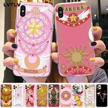 Card Captor Sakura Silicone Black Phone Case for iPhone 13 8 7 6 6S Plus X 5S SE 2020 XR 11 12 pro XS MAX 2024 - buy cheap