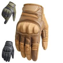 Guantes tácticos militares de dedo completo, guantes duros de nudillo para pantalla táctil, caza, Camping, Paintball, Airsoft 2024 - compra barato