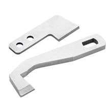 Hicello Sewing Machine Upper&Lower Knife/Blade Part G1075+G1076 fit for Singer Bablylock Elna Husqvarna Viking Pfaff Serger 2024 - buy cheap