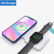 Wireless Charger Stand 3 in 1 Qi 15W Fast Charging Dock Station for Apple Watch iWatch 5 4 3 AirPods Pro For iPhone 12 12Pro MAX 2024 - buy cheap