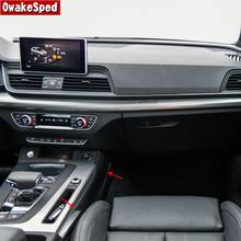 Cubierta decorativa para Panel lateral de coche, accesorios de decoración para Interior de cambio de marchas de Color de fibra de carbono para Audi Q5 FY 2018-2020 LHD 2024 - compra barato