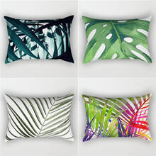 Decorative Leaf Throw Pillows Tropical Plants Linen Cushion Decoration Pillowcase Cushions Home Decor 2024 - buy cheap