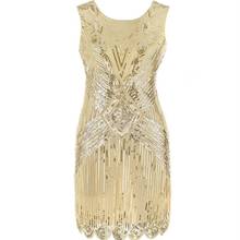 Women 1920s Flapper costume Dress Vintage O-Neck Butterfly Great Gatsby Dress Embellished Beaded Sequin Dress Robe Vestidos 2024 - buy cheap