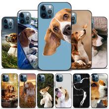 Phone Case for iPhone 12 Pro 12 Mini 11 Pro Max XR XS MAX 7 8 Plus Silicone Black Cover Coque Bumper Matte Beagle Dog 2024 - buy cheap