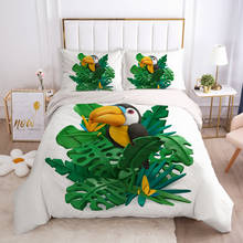 2/3pcs Duvet cover set pillow case Bedding set Queen King Euro Bed linens 220x240 140x200 240x260 Bed set Eastey nordic parrot 2024 - buy cheap