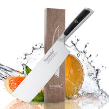 Sunnecko 7 "Nakiri нож для овощерезки немецкий 1,4116 лезвие из нержавеющей стали нож для нарезки мяса кухонные ножи Изысканная ручка G10 2024 - купить недорого