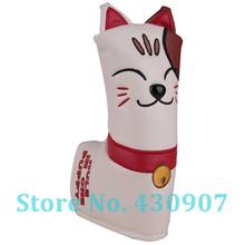 1pc PU Leather with Puppy Kitty Cat Embroidery Golf Blade Putter Head Cover with Magnet Closure 2024 - buy cheap