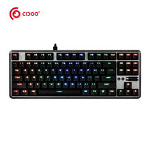 NEW! CIDOO CD702S USB Wired Mechanical Keyboard Blue/Red/Black Switch Gaming Keyboard with RGB Backlight 87 Keys for PC Laptop 2024 - buy cheap