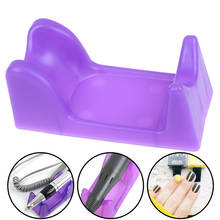 1PCS Purple Plastic Electric Nail Craft Drill File Bit Manicure Machine Pen Holder Stand For Nails Art Hot Sale 2024 - buy cheap