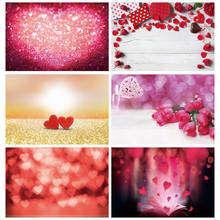 Valentine's Day Pink Polka Dot Light Bokeh Love Heart Party Stage Baby Newborn Portrait Photo Background Photography Backdrop 2024 - buy cheap