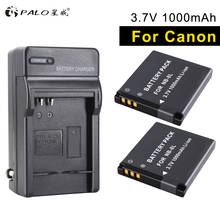 PALO 2pcs new NB-8L in digital batteries camera battery+charger for Canon PowerShot A3300 A3200 A3100 A3000 A2200 A1200 IS ect 2024 - buy cheap