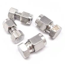 5pcs Fit Tube OD 3-25mm 1/8" 1/4" 3/8" 1/2" 1" 304 Stainless Steel End Cap Pipe Plug Ferrule Pneumatic Air Compression Connector 2024 - buy cheap