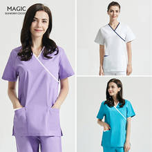 Spa uniforms scrubs women suits nurse uniforms Pet Frosted doctor scrubs set work Set Uniforms veterinary Beauty Salon Workwear 2024 - buy cheap