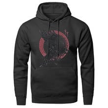 RAGNAR'S RAVEN pattern hooded Hoodie men spring autumn Vikings print Sweatshirt Funny Warm tracksuits man Clothing pullover coat 2024 - buy cheap