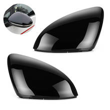 2 pieces For VW Golf 7 MK7 7.5 GTI R-Line Touran Rearview Mirror Cover Bright Black Side Wing Mirror Cover Caps 2024 - buy cheap