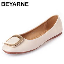 BEYARNE Lady soft sole Flats casual Shoes for drive pregnant woman boat shoes Women Spring summer Shoes square toe35-41metalE511 2024 - buy cheap