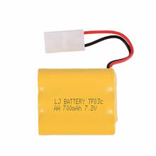 Batería recargable ni-cd de 7,2 v y 700mah con enchufe 2P, Cargador USB para juguetes Rc, coche, tanque, tren, Robot, barcos, pistolas, AA, 7,2 v 2024 - compra barato