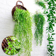1 string Artificial Plant Vines Wall Hanging Simulation Rattan Leaves Branches Green Plant Ivy Leaf Home Wedding Decoration 2024 - buy cheap