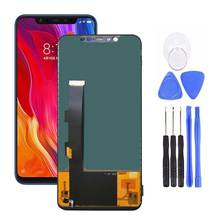 Substituição durável display lcd touch screen digitador assembléia peças para xiaomi mi 8 acessórios de tela lcd 2024 - compre barato