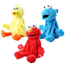 45cm Sesame Street Backpack Elmo Cookie Guy Big Bird Soft Plush Bag Birthday Gift 2024 - buy cheap