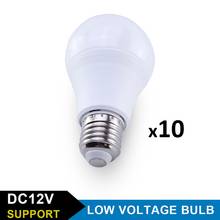 Lámparas LED E27 de 12V CC, foco de globo para barbacoa al aire libre, granja, barco, 3W, 6W, 9W, 12W, 15W, blanco frío y cálido, 10 unids/lote 2024 - compra barato