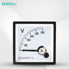 ELECALL CP-96 AC voltmeter voltage meter Analog Panel Mechanical voltmeter gauge pointer 20v 50v 250v 300V 500V 2024 - buy cheap