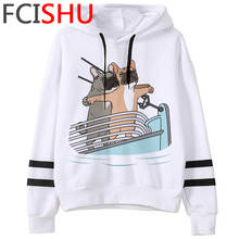 Cute Border Collie Pug Corgi Funny Cartoon Hoodies Women Harajuku French Bulldog Shiba Inu Kawaii Sweatshirt Kawaii Hoody Female 2024 - buy cheap