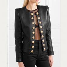 Hot Well Woman Coats Genuine Leather 2019 Fashion Sheepskin Leather Coat Female  Jackets Single Breasted Genuine Leather 2024 - buy cheap
