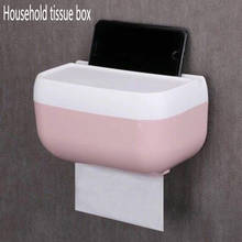 Creative waterproof wall-mounted free punching paste toilet rack toilet paper storage bathroom tissue box 2024 - buy cheap