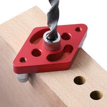 Self-Centering Pocket Hole Jig Aluminum Alloy 6 8 10mm Mini Doweling Jig Adjustable Vertical Drill Guide Carpenter Tool 2024 - buy cheap