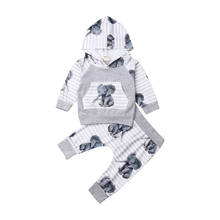 0-18M Newborn Baby Girls Boy Autumn Winter Clothes set Long Sleeve Hooded Tops Pants Tracksuit Cute Sweet Cotton Outfits 2024 - buy cheap