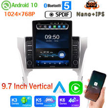 9.7" Vertical Style Car Media GPS CarPlay Android 10 4G WiFi 360 Camera Radio For Toyota Camry v50 2012-2014 PX6 4+64G DSP SPDIF 2024 - buy cheap