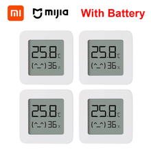Оригинальный Bluetooth-термометр XIAOMI Mijia 2, беспроводной умный электрический цифровой гигрометр-термометр 2, работает с приложением Mijia 2024 - купить недорого