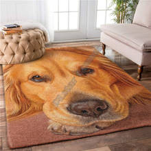 Golden Retriever-alfombra de franela suave con estampado 3D de León, alfombrilla grande antideslizante para decoración del hogar, 01 2024 - compra barato