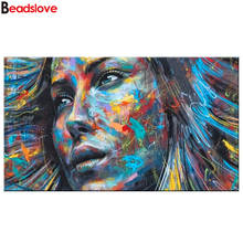 5 d diamond painting abstract woman 3d diy handmade,full square round diamond embroidery rhinestones portrait home art, 2024 - buy cheap