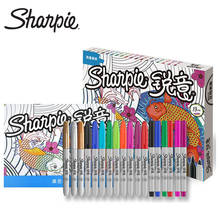 18pcs/set Sharpie Anti-Fade Marker Underwater World Coloring Set DIY Painting Color Anime Coloring Graffiti Marker Gift 2024 - buy cheap