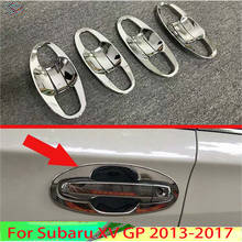 For Subaru XV GP  2013-2017 Car Accessories ABS Chrome Door Handle Bowl Cover Cup Cavity Trim Insert Catch Molding Garnish 2024 - buy cheap