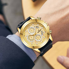 Swish moda dos homens relógio de pulso de luxo de ouro relógio de quartzo para homens design da marca superior esporte cronógrafo data relógio relogio masculino 2024 - compre barato