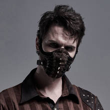 PUNKRAVE Для мужчин для пар; Ботильоны с заклепками в стиле «панк» маска панк личности в британском ретро стиле маска для косплея на Хэллоуин 2024 - купить недорого