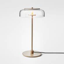 Lámpara de mesa de cristal para sala de estar, luz LED de mesita de noche, diseño de dormitorio, Simple, moderno y creativo 2024 - compra barato