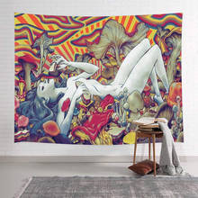 Tapiz psicodélico con diseño de Mandala de la India, manta colgante de pared para decoración del hogar, Tapiz de pared de Tarot, alfombra brujería, 1 unidad 2024 - compra barato
