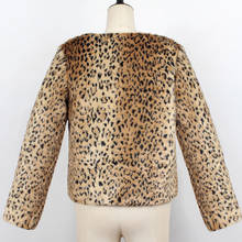 Thicken Leopard Women Jacket Short Style Faux Fur Coat Women Slim Casual Fur Jackets Female New Arrival Clothes Outwear 2024 - buy cheap