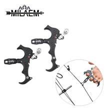 Compound Bow 3 &4 Finger Release Thumb Caliper Aluminum Alloy Adjustable bow Release Archery Release Aid Grip Caliper 2024 - buy cheap